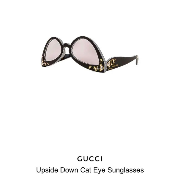 GUCCI Inverted Multilayer Acetate Cat-Eye Sunglasses NEW, with black GUCCI case! - Picture 5 of 15